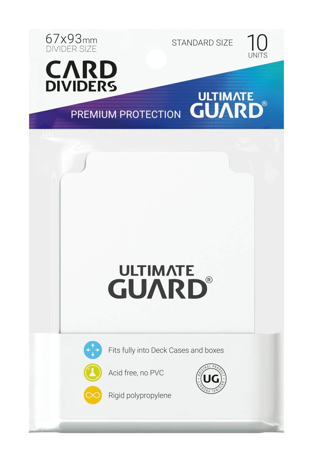 10 Sammelkarten Kartentrenner/Card Divider – weiß von Ultimate Guard