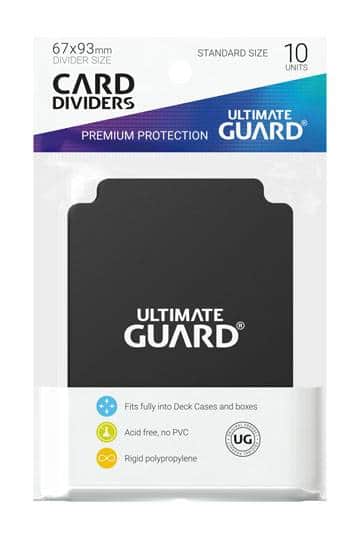 10 Sammelkarten Kartentrenner/Card Divider – schwarz von Ultimate Guard