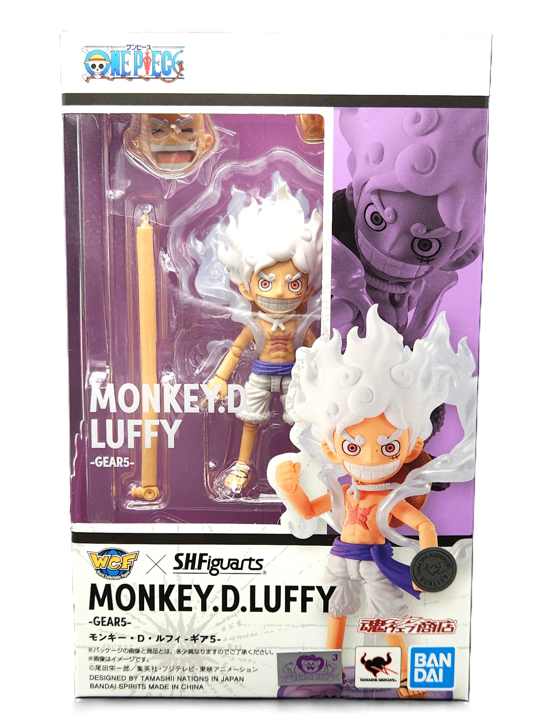 One Piece WCF x S.H. Figuarts Monkey D. Luffy Gear 5 Figur 8 cm