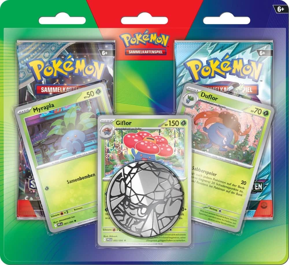 Pokémon TCG Enhanced 2er-Pack Blister Myrapla Duflor Giflor DE
