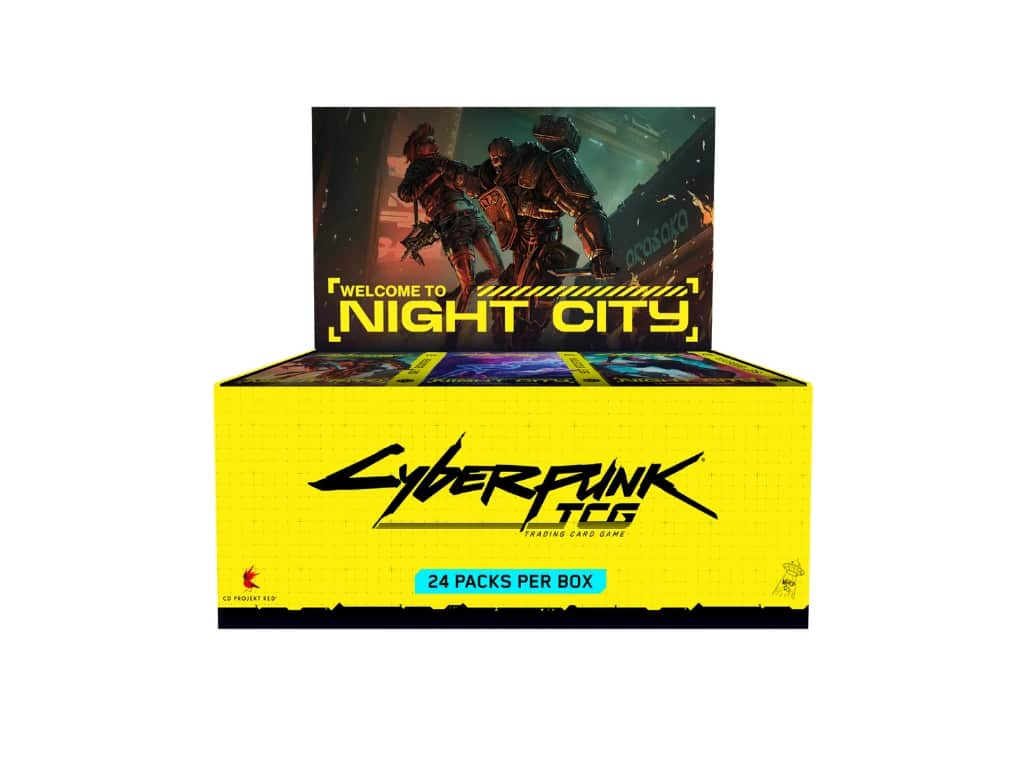 Cyberpunk TCG Welcome to Night City Booster Display Englisch