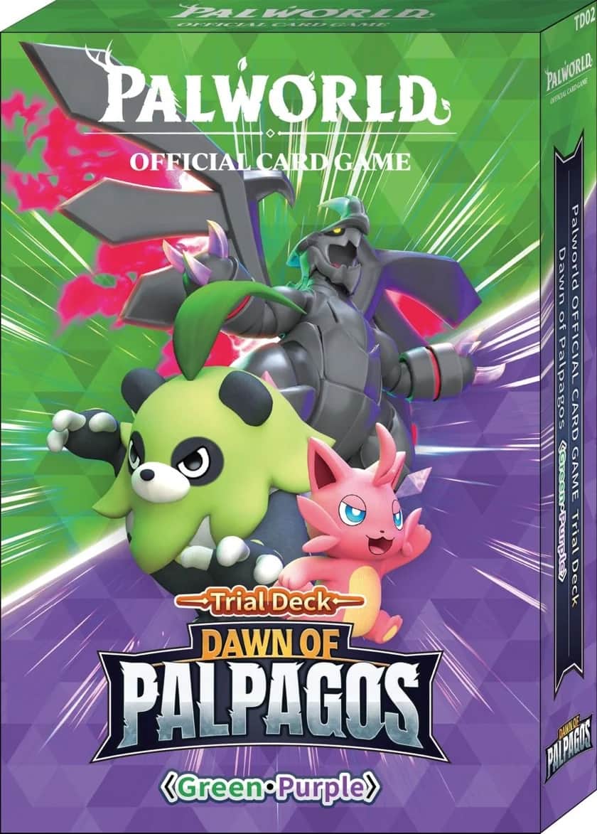 Palworld TCG – Trial Deck „Dawn of Palpagos" (Green・Purple) EN